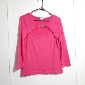 PINK WOMENS NINEWEST SWEATER SIZE M